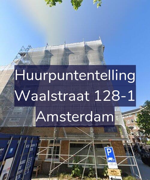 Foto gevel Huurpuntentelling voor Waalstraat 128-1, Amsterdam