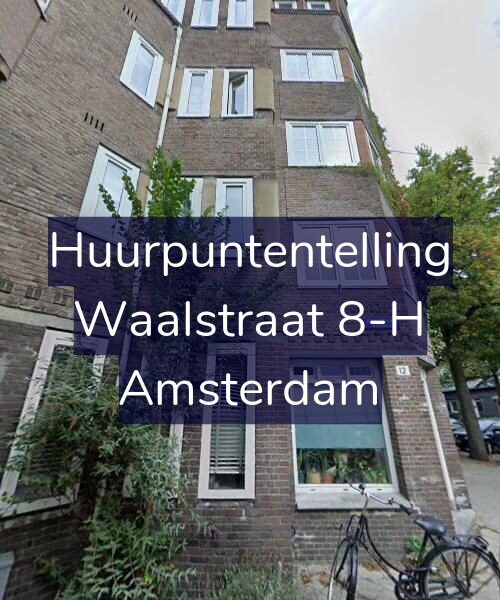 Foto gevel Huurpuntentelling voor Waalstraat 8-H, Amsterdam