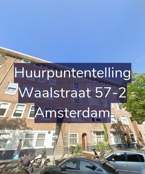Foto gevel Huurpuntentelling voor Waalstraat 57-2, Amsterdam