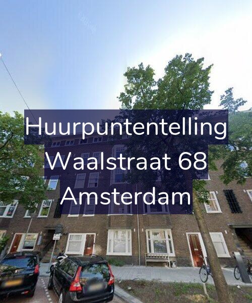 Foto gevel Huurpuntentelling voor Waalstraat 68, Amsterdam