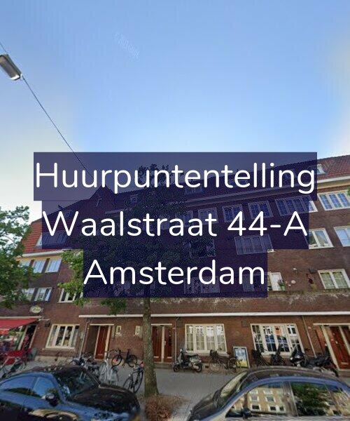 Foto gevel Huurpuntentelling voor Waalstraat 44-A, Amsterdam