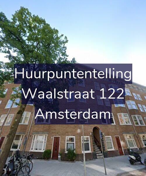 Foto gevel Huurpuntentelling voor Waalstraat 122, Amsterdam