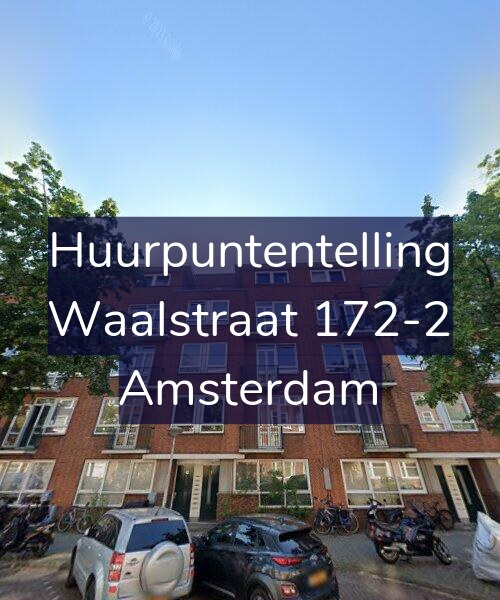 Foto gevel Huurpuntentelling voor Waalstraat 172-2, Amsterdam