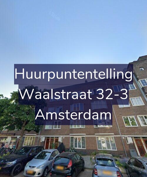 Foto gevel Huurpuntentelling voor Waalstraat 32-3, Amsterdam