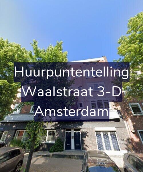 Foto gevel Huurpuntentelling voor Waalstraat 3-D, Amsterdam
