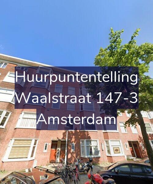 Foto gevel Huurpuntentelling voor Waalstraat 147-3, Amsterdam