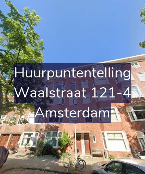 Foto gevel Huurpuntentelling voor Waalstraat 121-4, Amsterdam