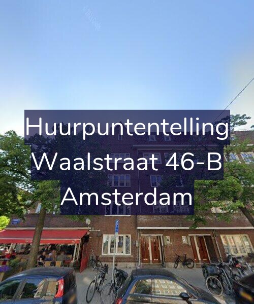 Foto gevel Huurpuntentelling voor Waalstraat 46-B, Amsterdam