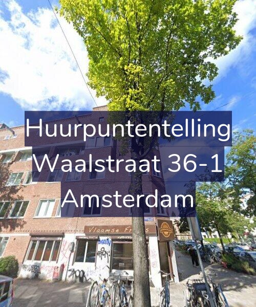 Foto gevel Huurpuntentelling voor Waalstraat 36-1, Amsterdam