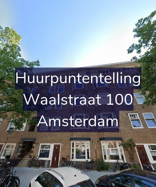 Foto gevel Huurpuntentelling voor Waalstraat 100, Amsterdam