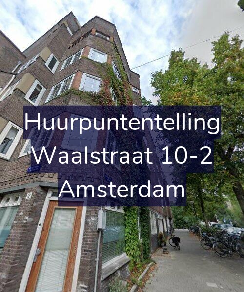 Foto gevel Huurpuntentelling voor Waalstraat 10-2, Amsterdam