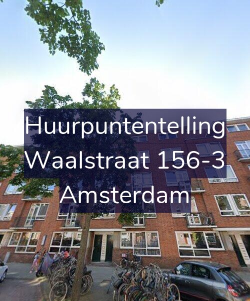 Foto gevel Huurpuntentelling voor Waalstraat 156-3, Amsterdam