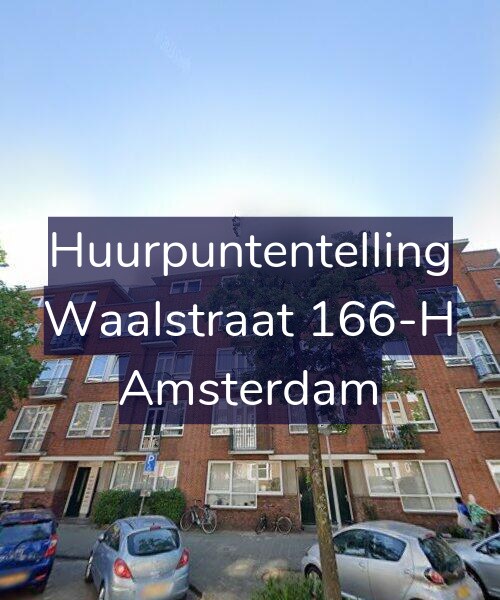 Foto gevel Huurpuntentelling voor Waalstraat 166-H, Amsterdam