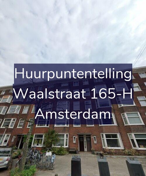 Foto gevel Huurpuntentelling voor Waalstraat 165-H, Amsterdam