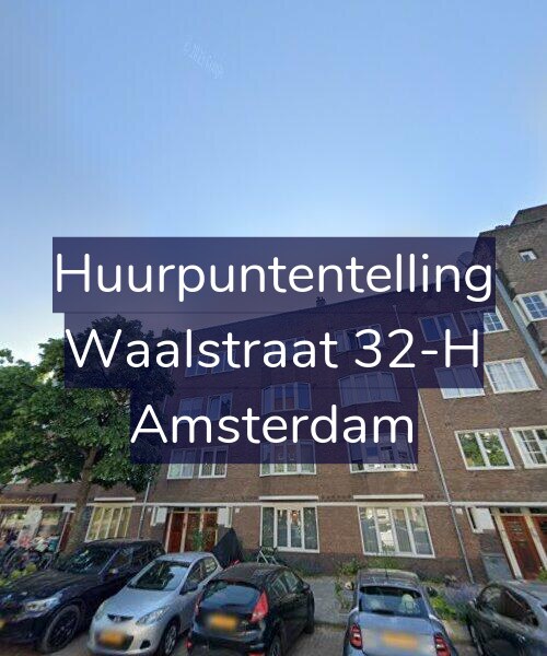 Foto gevel Huurpuntentelling voor Waalstraat 32-H, Amsterdam