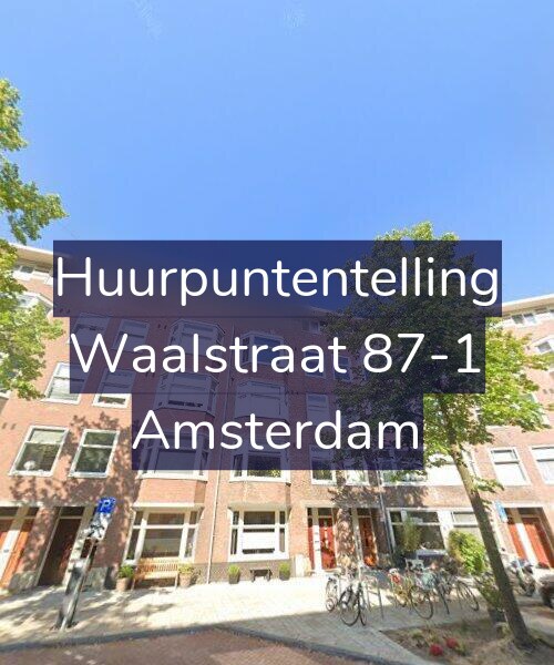 Foto gevel Huurpuntentelling voor Waalstraat 87-1, Amsterdam