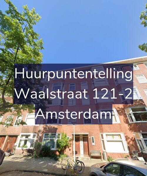 Foto gevel Huurpuntentelling voor Waalstraat 121-2, Amsterdam