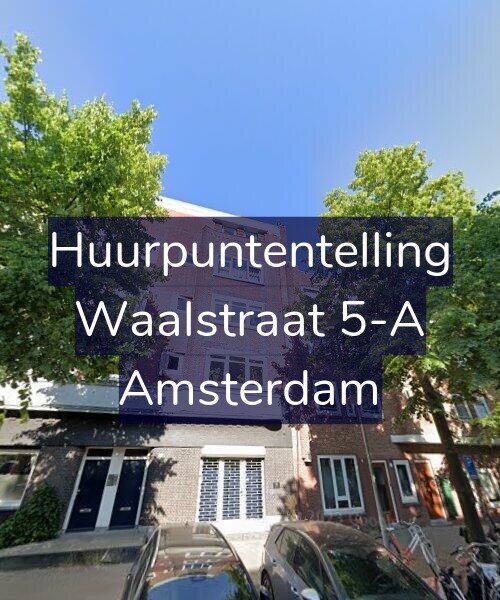 Foto gevel Huurpuntentelling voor Waalstraat 5-A, Amsterdam