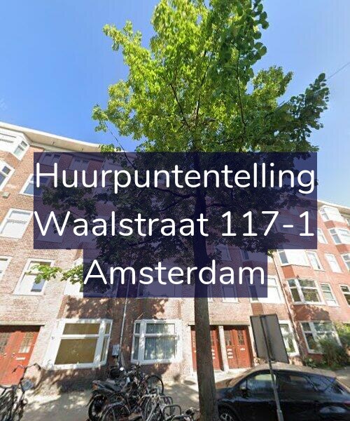 Foto gevel Huurpuntentelling voor Waalstraat 117-1, Amsterdam