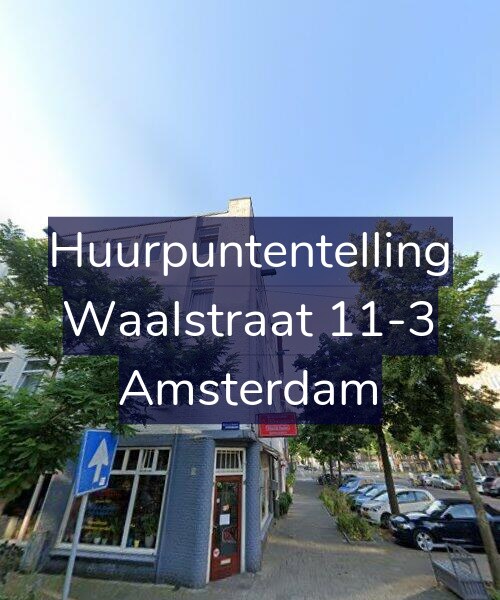Foto gevel Huurpuntentelling voor Waalstraat 11-3, Amsterdam