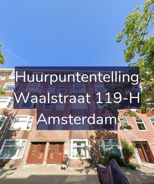 Foto gevel Huurpuntentelling voor Waalstraat 119-H, Amsterdam