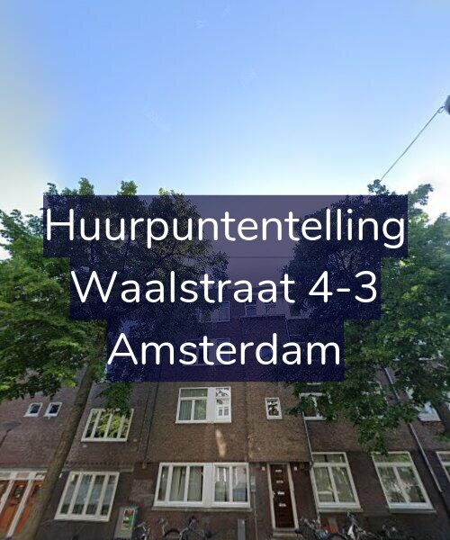Foto gevel Huurpuntentelling voor Waalstraat 4-3, Amsterdam