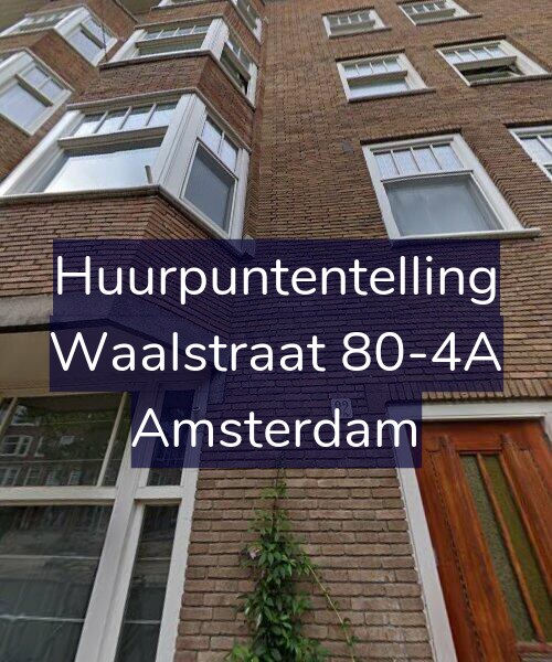 Foto gevel Huurpuntentelling voor Waalstraat 80-4A, Amsterdam