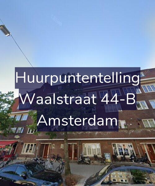 Foto gevel Huurpuntentelling voor Waalstraat 44-B, Amsterdam
