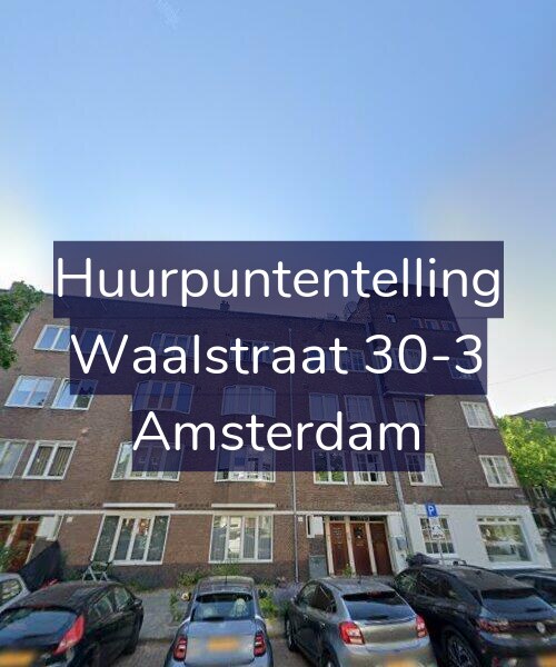 Foto gevel Huurpuntentelling voor Waalstraat 30-3, Amsterdam