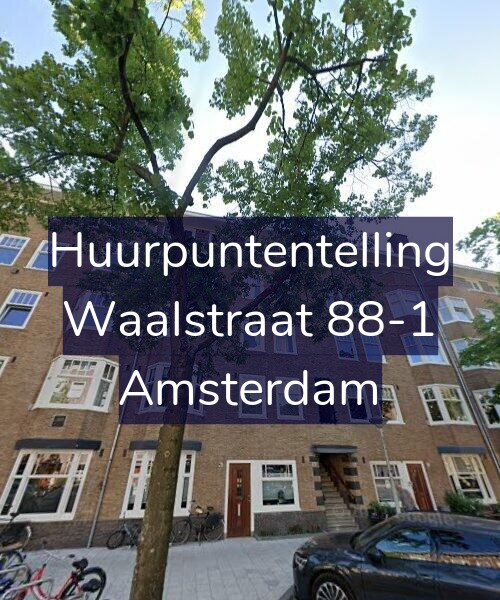 Foto gevel Huurpuntentelling voor Waalstraat 88-1, Amsterdam