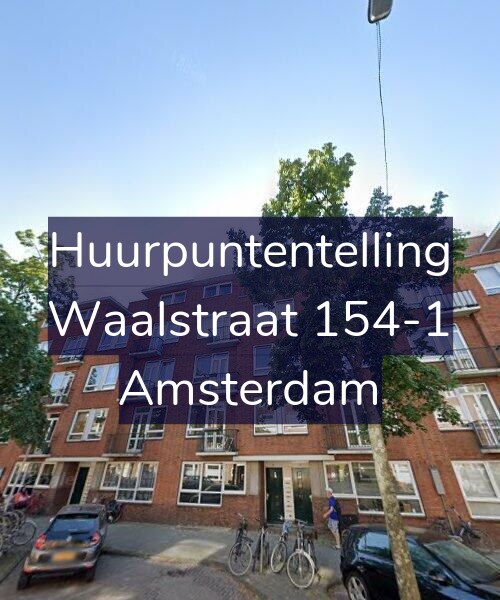 Foto gevel Huurpuntentelling voor Waalstraat 154-1, Amsterdam
