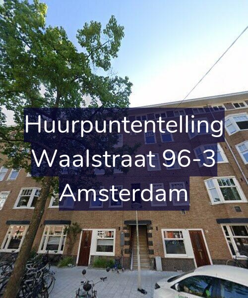 Foto gevel Huurpuntentelling voor Waalstraat 96-3, Amsterdam