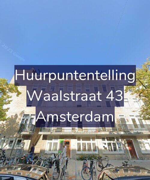 Foto gevel Huurpuntentelling voor Waalstraat 43, Amsterdam