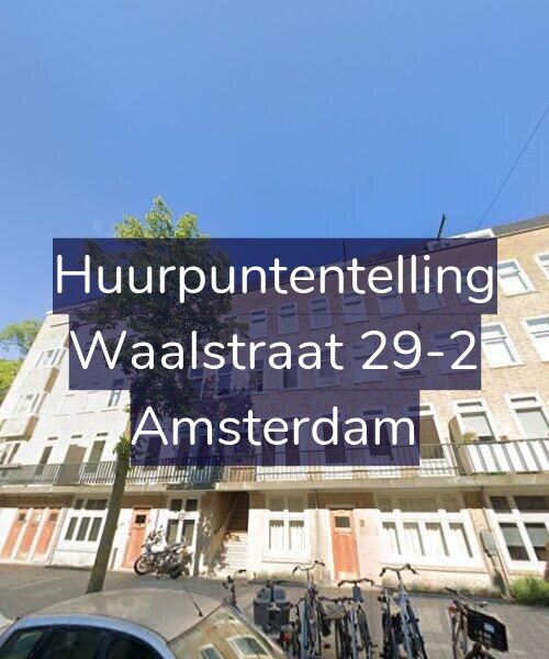 Foto gevel Huurpuntentelling voor Waalstraat 29-2, Amsterdam