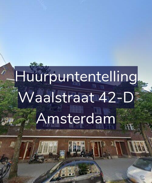 Foto gevel Huurpuntentelling voor Waalstraat 42-D, Amsterdam