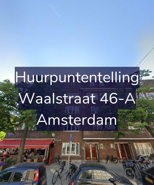 Foto gevel Huurpuntentelling voor Waalstraat 46-A, Amsterdam