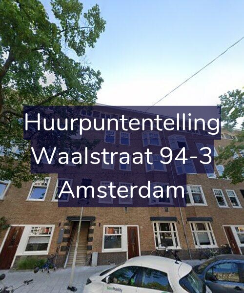 Foto gevel Huurpuntentelling voor Waalstraat 94-3, Amsterdam