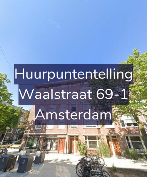 Foto gevel Huurpuntentelling voor Waalstraat 69-1, Amsterdam