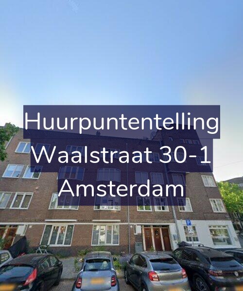 Foto gevel Huurpuntentelling voor Waalstraat 30-1, Amsterdam