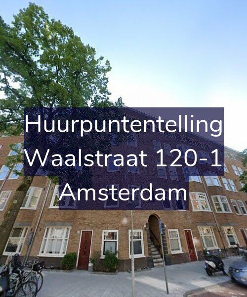 Foto gevel Huurpuntentelling voor Waalstraat 120-1, Amsterdam