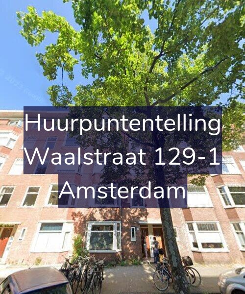 Foto gevel Huurpuntentelling voor Waalstraat 129-1, Amsterdam