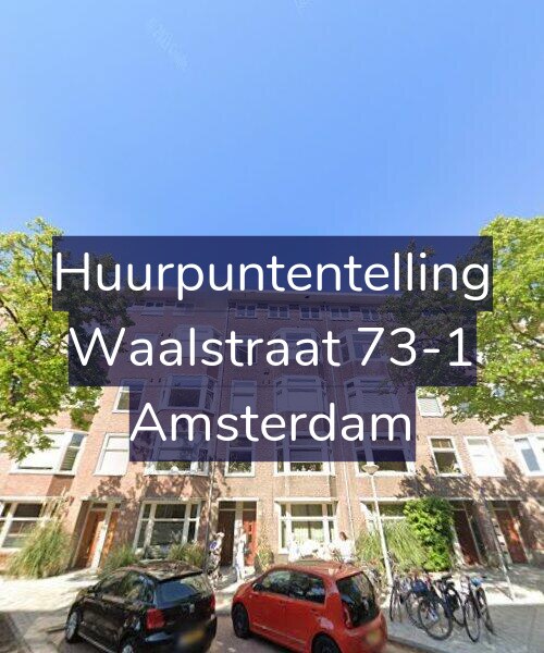 Foto gevel Huurpuntentelling voor Waalstraat 73-1, Amsterdam