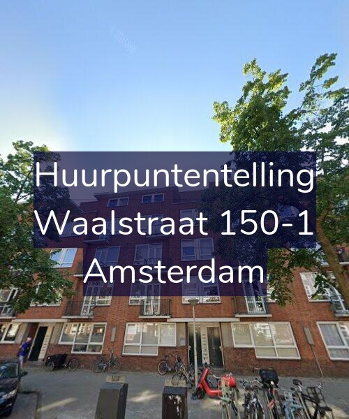 Foto gevel Huurpuntentelling voor Waalstraat 150-1, Amsterdam
