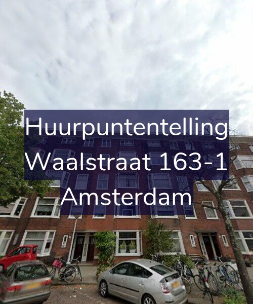Foto gevel Huurpuntentelling voor Waalstraat 163-1, Amsterdam