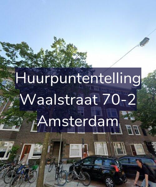 Foto gevel Huurpuntentelling voor Waalstraat 70-2, Amsterdam