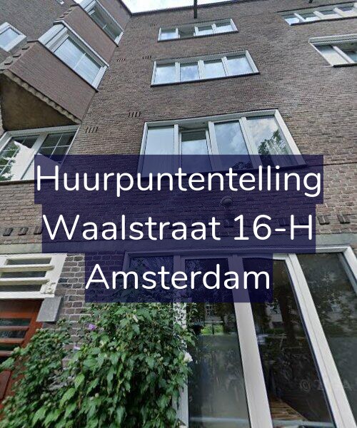 Foto gevel Huurpuntentelling voor Waalstraat 16-H, Amsterdam