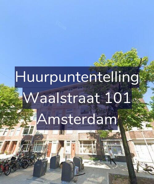 Foto gevel Huurpuntentelling voor Waalstraat 101, Amsterdam