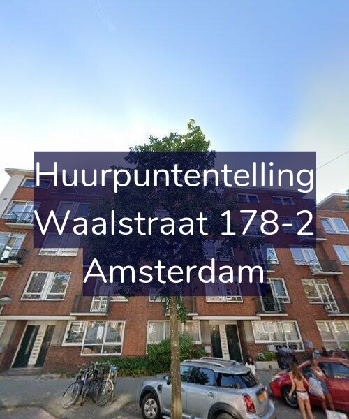 Foto gevel Huurpuntentelling voor Waalstraat 178-2, Amsterdam