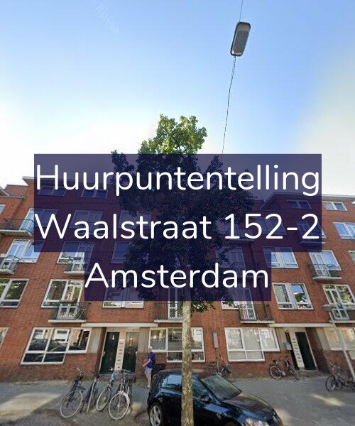 Foto gevel Huurpuntentelling voor Waalstraat 152-2, Amsterdam