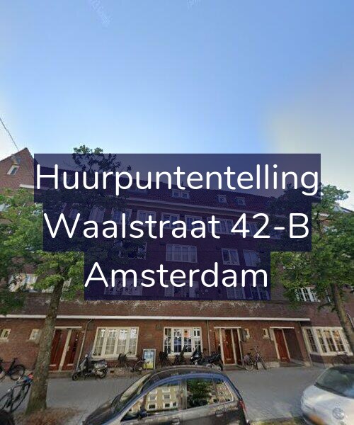 Foto gevel Huurpuntentelling voor Waalstraat 42-B, Amsterdam